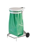 Soporte de bolsa con ruedas de 100 l