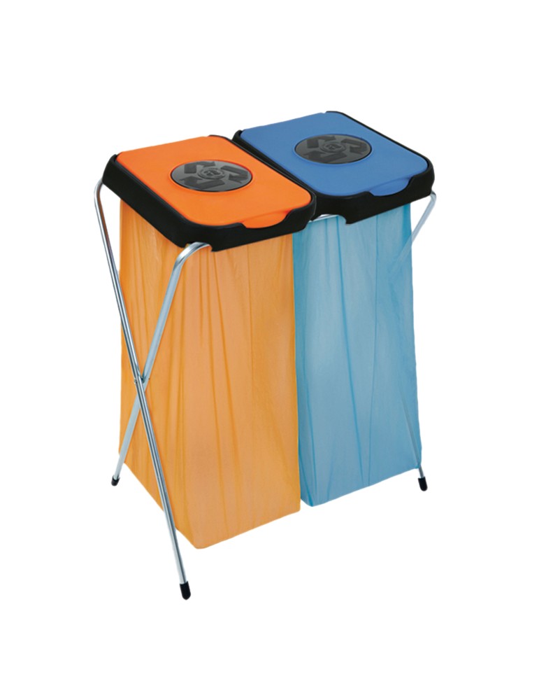 Support sac 2 flux avec opercule