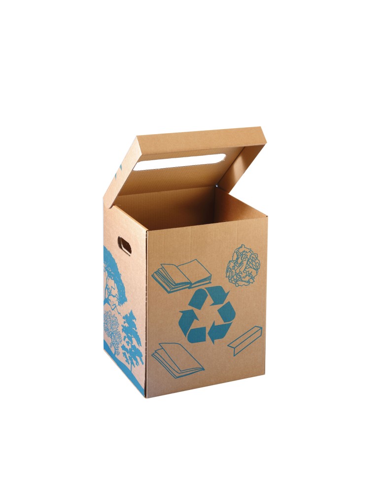 Poubelle en carton 36 L lot de 10