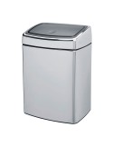 Corbeille Murale Touch 10 L Inox