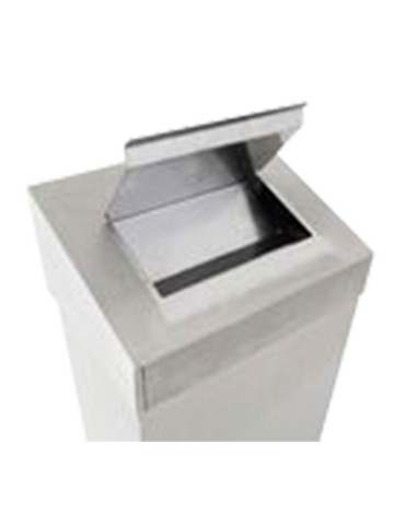 Corbeille hygiènique 18 L Inox 2
