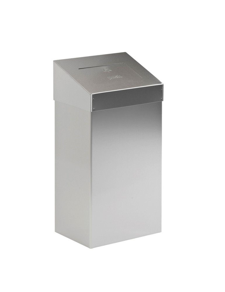 Poubelle métallique à clapet 18 L Poubelle métallique à clapet 18 L