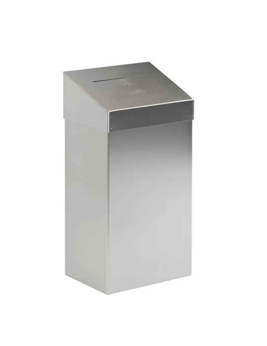 Poubelle métallique à clapet 18 L Poubelle métallique à clapet 18 L