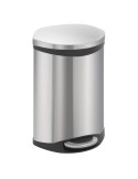 Corbeille à pédale coquille 10 L inox