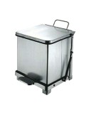 Corbeille robuste et silencieux 27 L Inox mat