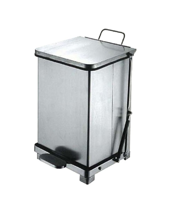 Poubelle robuste inox mat 45 L Poubelle robuste inox mat 45 L