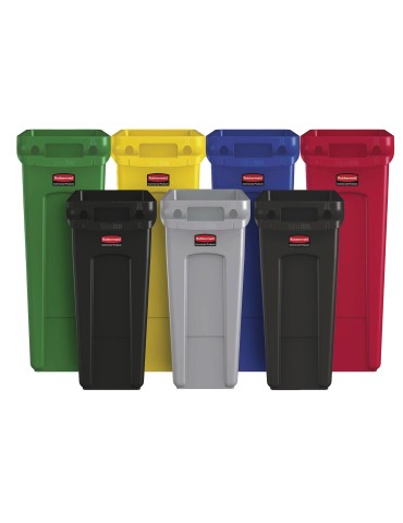 COLLECTEUR PLASTIQUE  60L AVEC POIGNEES 2