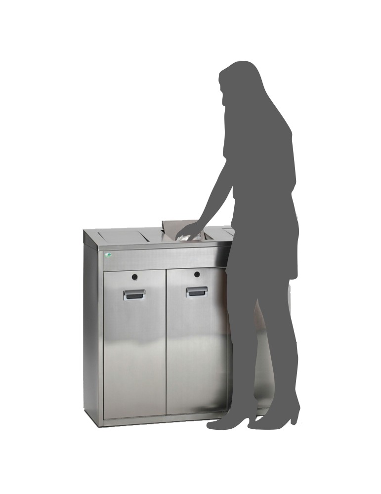 Collecteur inox 3 flux 48L