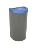 Nice 1/2 round bin with bag holder 95 L hinged lid