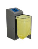 Collecteur Berlin couvercle tri sélectif 95 L 1 flux support sac