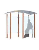 Wooden smoking shelter 4 m² insulated