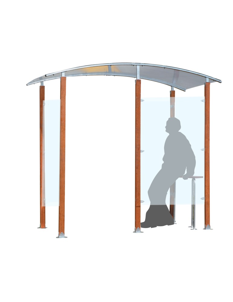 Abri Fumeur 4m en Bois Isolé pour Extérieur - 107