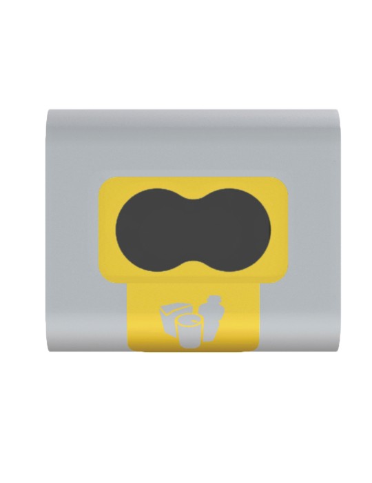 Corbeille extérieure Stockholm 75 L support sac - fente de tri