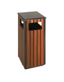 Corbeille carrée bois 36 L