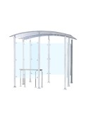 Metal smoking shelter 6 m² insulated