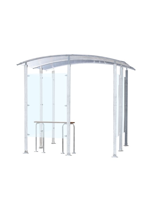 Abri fumeur métal 6 m mural