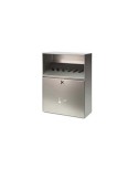 Max capacity wall mounted ashtray Stainless steel