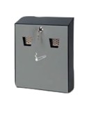 Wall-mounted ashtray with lock