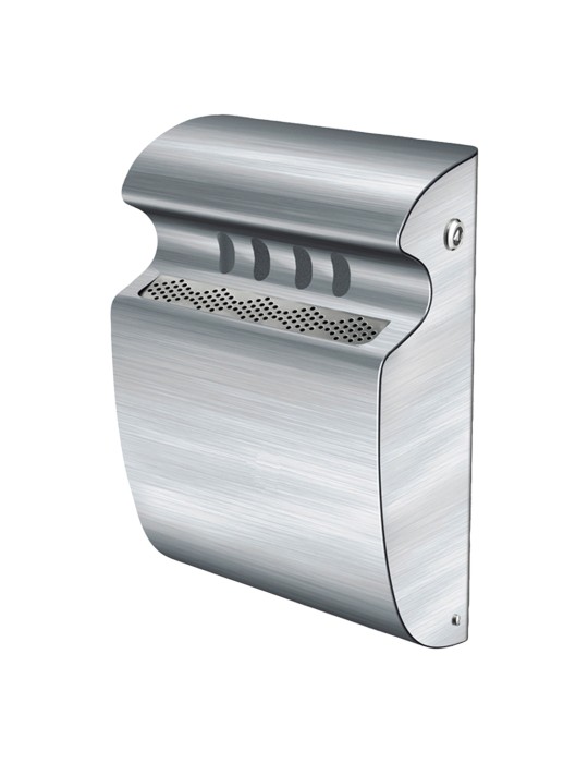 Cendrier Cylindrique Mural Inox 3 L