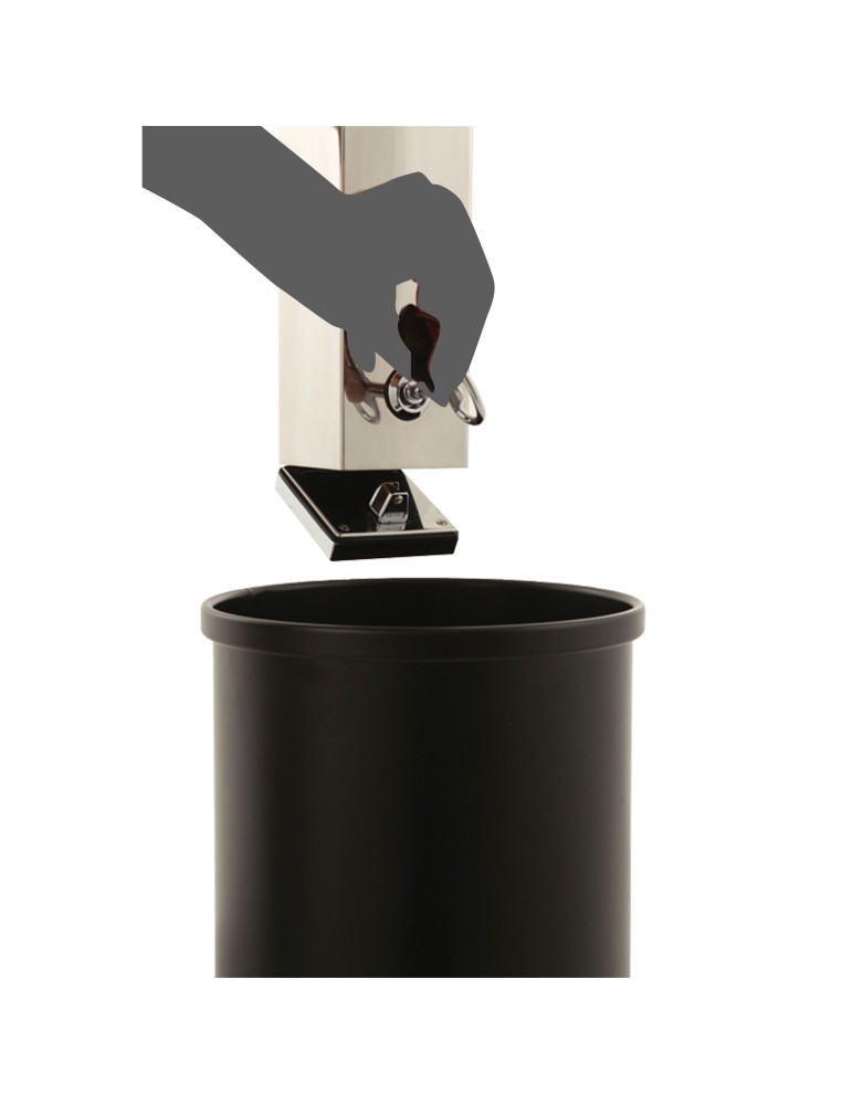 Cendrier carré mural 2 L pour extérieur