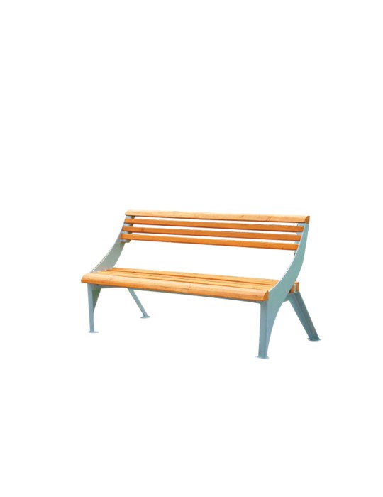 Banc en bois avec dossier