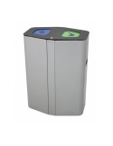 Contenedor Munich con tapa de trampilla 2 flujos de 50 l recipiente interior