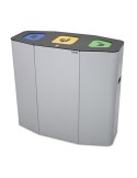 Contenedor Munich con tapa de trampilla 3 flujos de 50 l recipiente interior