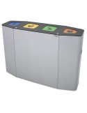 Collecteur Munich couvercle trappe 4 flux de 50 L bac intérieur