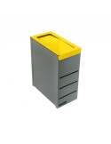 Nice Rectangular bin with bag holder 45 L hinged lid