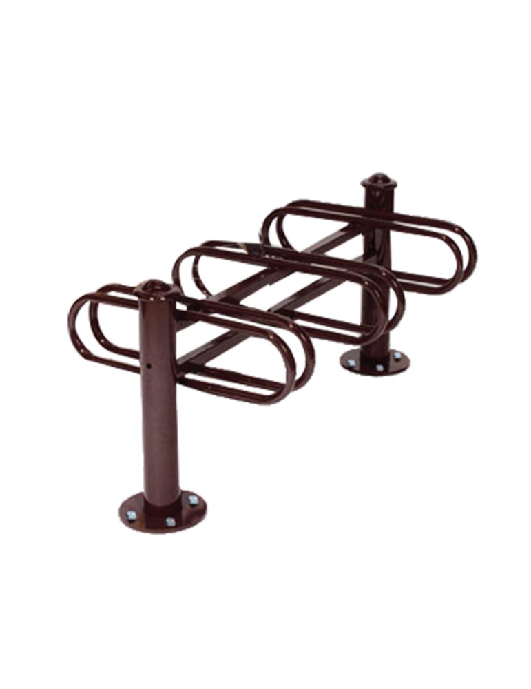 Support vélo 3 places double face City pour espaces publics Support vélo 3 places double face City pour espaces publics