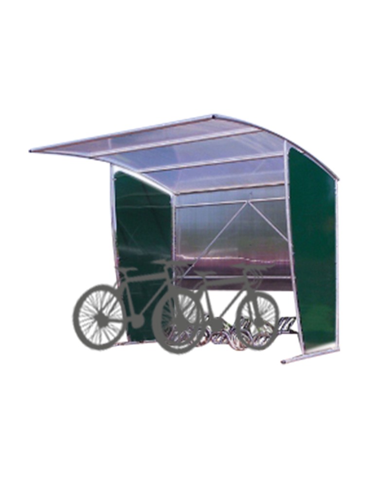 Abri bus ou vélos avec structure ouverte
