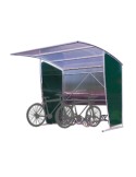 Bus cycle shelters: Initial bus shelters