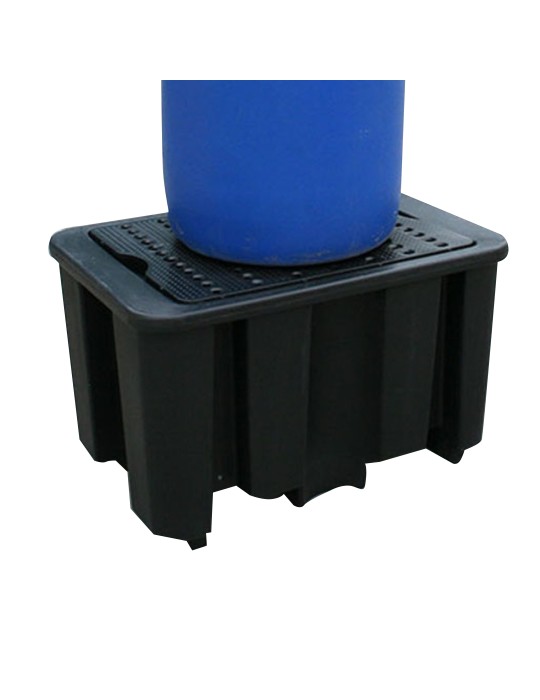 Palette de rétention PE pour 1 fût