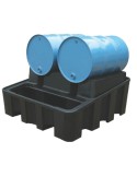 PE spill bin 2 horizontal drums