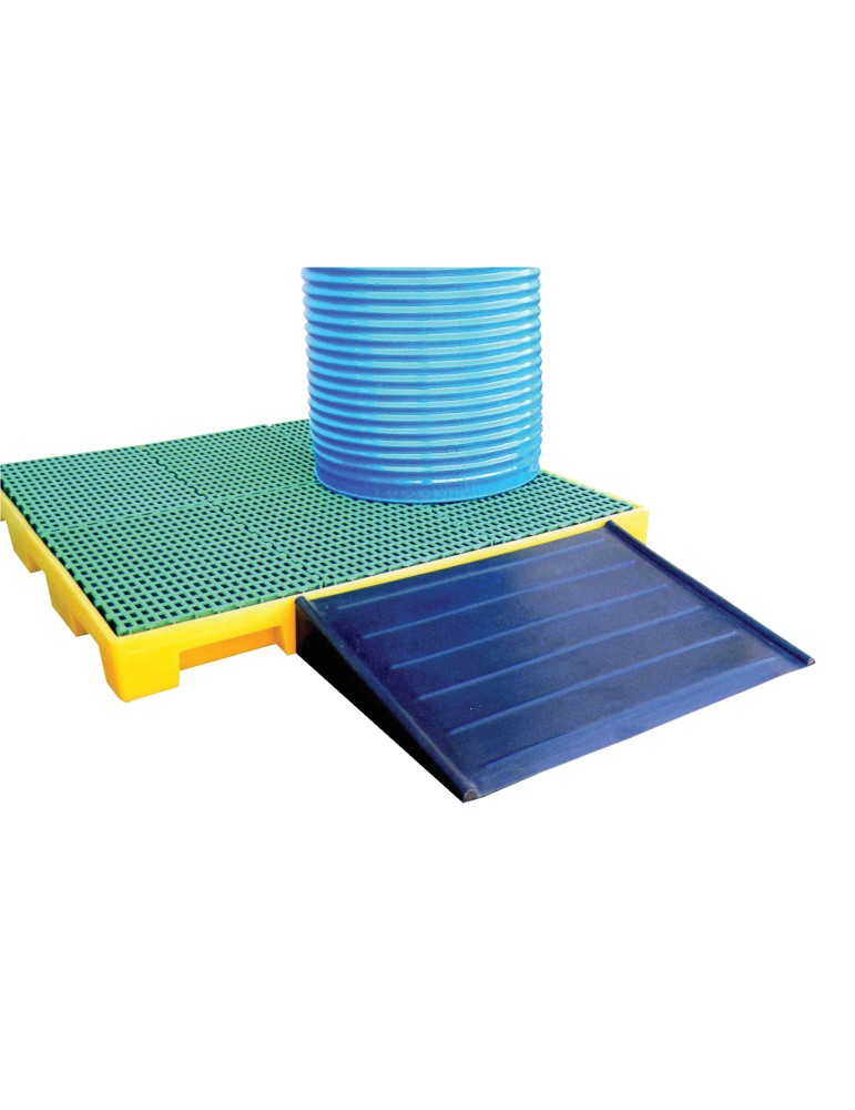 Rampe d'accès pour plateforme de rétention plastique