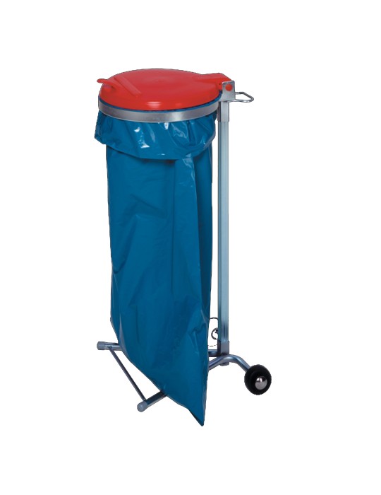 Support sac 110 L sur roulettes