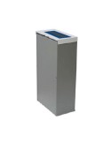 Papelera Nice rectangular con recipiente interior de 75 l con solapa de cierre automático