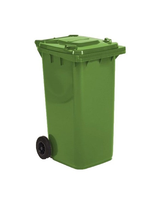 Conteneur plastique 2 roues 120 L - Poubelle pour collectivités