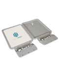 Signage plate for secure confidential wastepaper collector