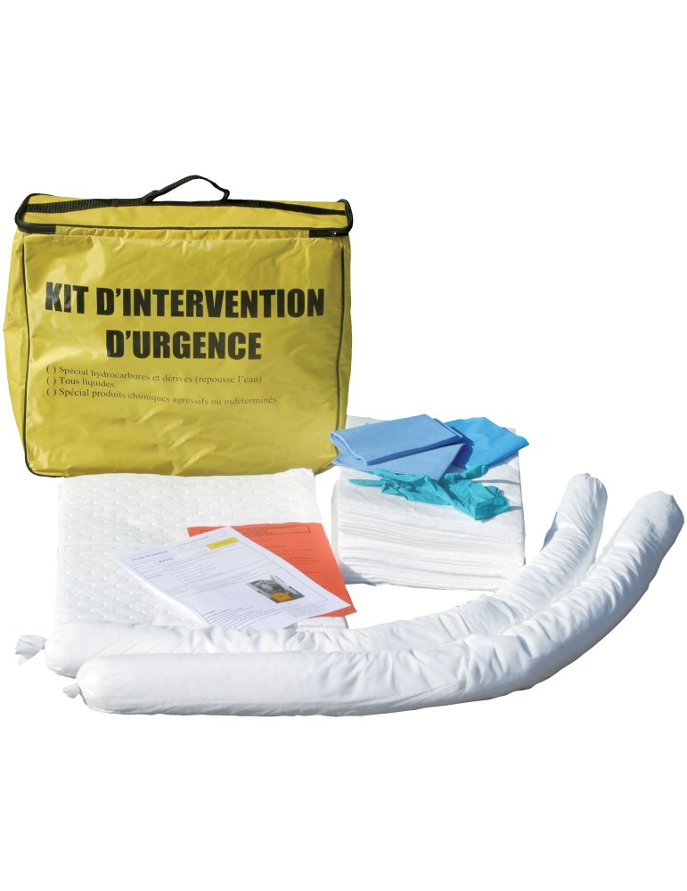 Kit capacité d'absorption 20 L - Produits chimiques Kit capacité d'absorption 20 L - Produits chimiques