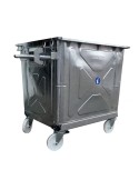 Steel container without lid for industrial use