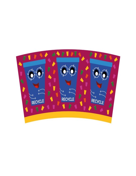 Banderole pour Poubelle Cupman 210L Banderole pour Poubelle Cupman 210L