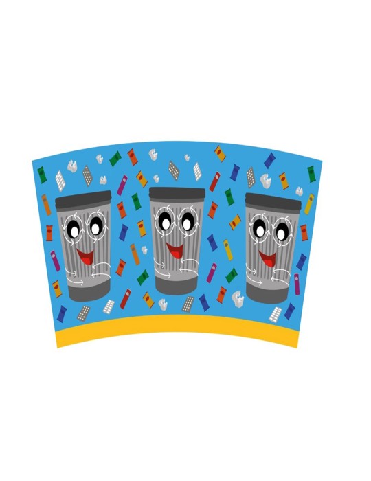 Banderole poubelle Trashman 210L Banderole poubelle Trashman 210L