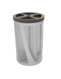 Corbeille MADRID Vigipirate 4 flux 120 L