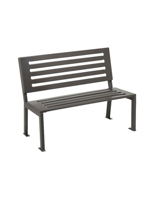 Banc Silaos en acier pour espaces publics