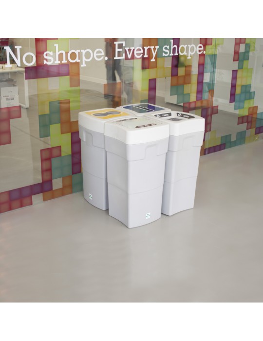 Conteneur Milan couvercle tri 60 L