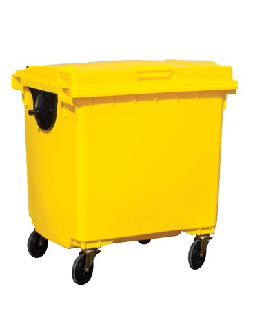 Conteneur plastique 770 L avec couvercle - Collectivité