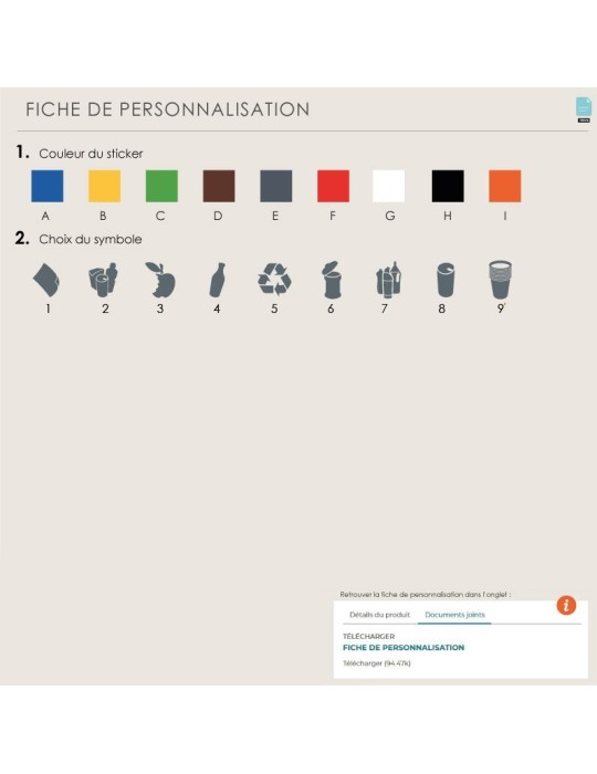 Collecteur Edimbourg 4 x 60 L - Tri sélectif