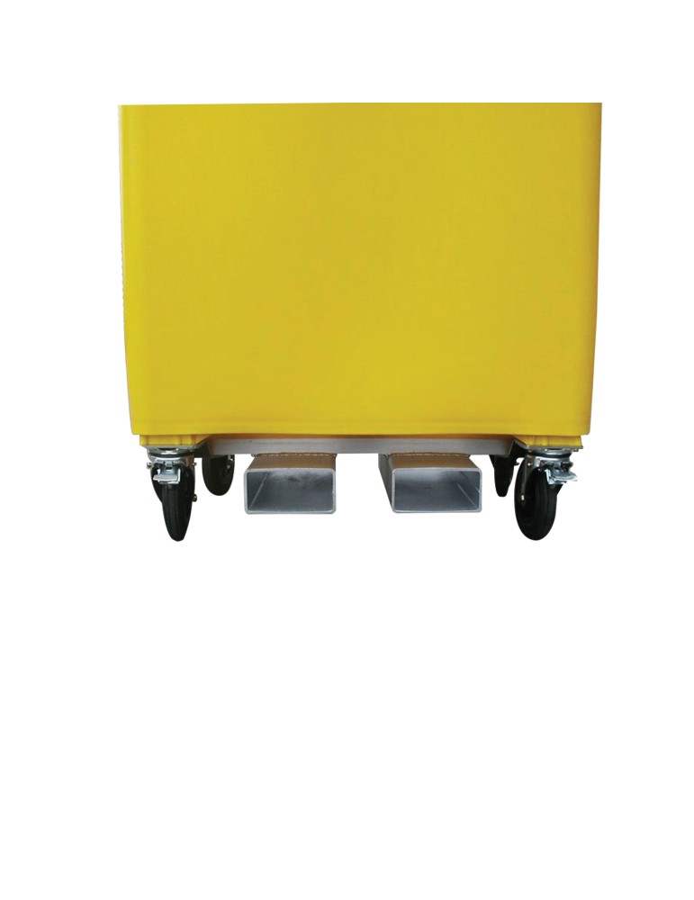 Fourreaux de préhension pour renversement conteneur 4 roues 1000 L