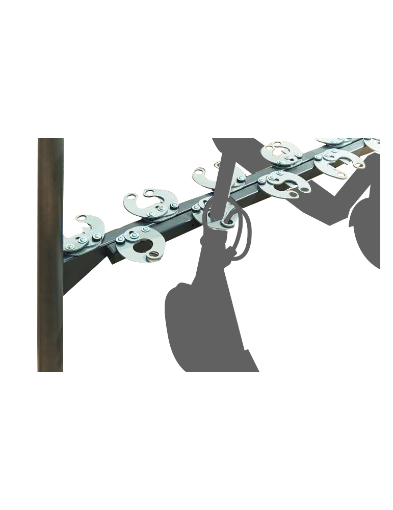 Support vélo U large pour espace public